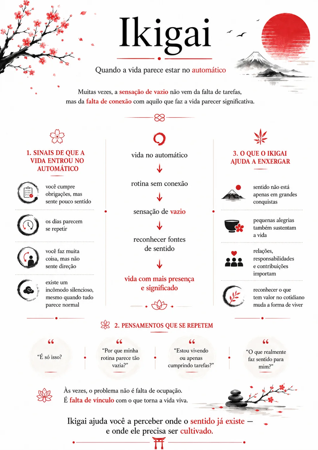 Lição Ikigai: quando a vida parece estar no automático